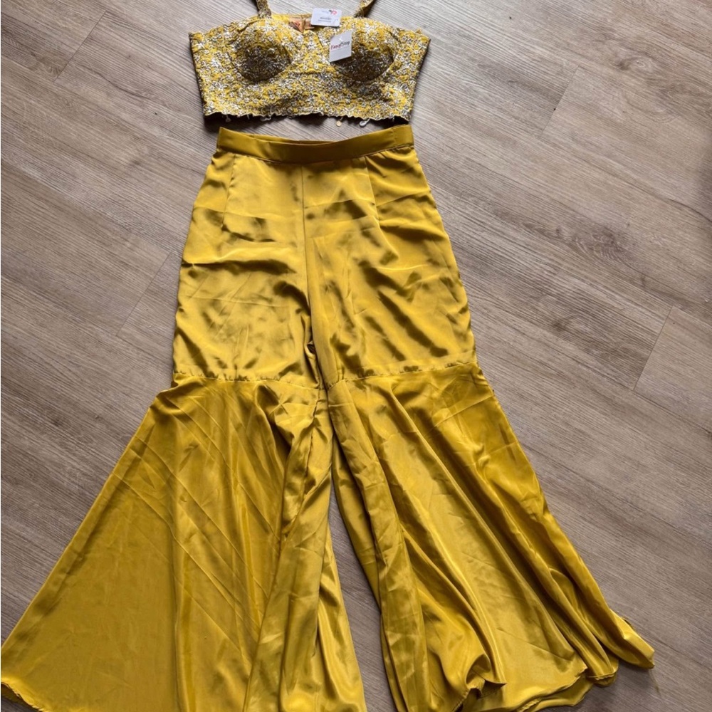 Yellow Flared Women's Pants
